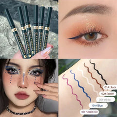 5 Colors Matte Liquid Eyeliner  Waterproof Lasting Blue White Sweatproof Quickily Drying Eyeliner Pencil Eyes Makeup Cosmetics