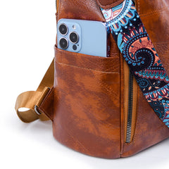 New High Quality Soft Leather Women's Backpack Large Capacity Female Anti Theft Backpack Famous Designer Girl's Shoulder Bag Sac