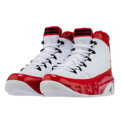Nike Jordan 9 Retro White Gym Red Sneakers shoes 302370-160 With Original Box