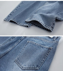 Amii Minimalism Women Jeans 2024 Spring Vintage Denim Pants Loose Wide Leg Pants Women's Casual Pants Female Trousers 12270097