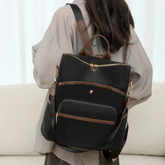 Fashion Backpacks Female Soft Leather Rucksack Women Knapsack Travel Bagpack Ladies Daypack Large Capacity School Bags for Girls