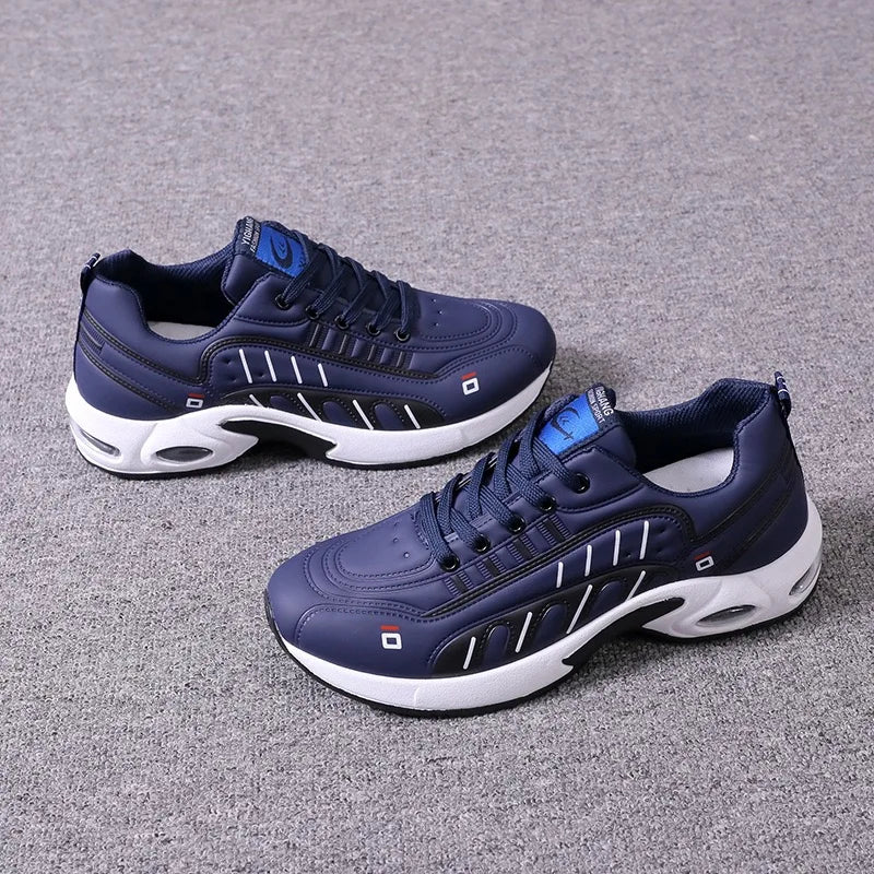 Men Sneakers Leather Breathable Casual Shoe Air Cushion Sports Running Shoes for Men Training Shoes Tenis Masculino