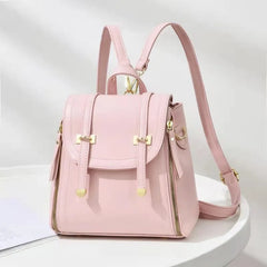 Soft Leather Backpack Female 2022 New Fashion Female Package Big Capacity Handbags Leisure Small Travel Backpack For Women