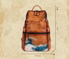 Genuine Real Soft Leather Women Backpack Big Capacity Outdoor Travel Bags 2022 Winter Handmade Natural Cowhide Backpacks Female