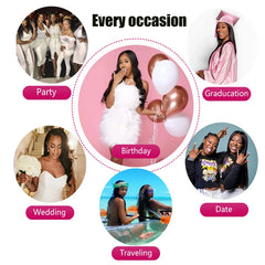 Ash Blonde Highlight Synthetic HD Lace Front Wig 13x4 Colored Silk Loose Wave Glueless Wig Dark Roots Blonde Wig For Women Daily