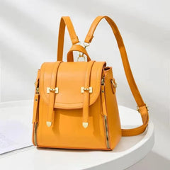 Soft Leather Backpack Female 2022 New Fashion Female Package Big Capacity Handbags Leisure Small Travel Backpack For Women