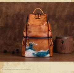 Genuine Real Soft Leather Women Backpack Big Capacity Outdoor Travel Bags 2022 Winter Handmade Natural Cowhide Backpacks Female