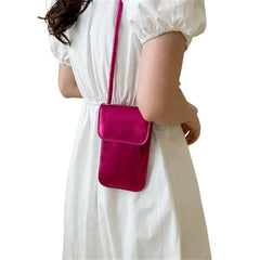 E74B Womens Crossbody Phone Bag Leather Phone Shoulder Bags for Women, Crossbody Phone Purses Wallets Mini Coin Phone Wallet