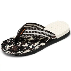 Two Strips Bedroom Men's Sandal Slipper Wading Boots Shoes Men's Slippers For Home Sneakers Sports Luxary Street High End