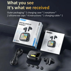 for Apple iPhone 14 Pr Headphones Blutooth Earphone Wireless LED Color Screen ANC+ENC Tws Earbuds Multifunction Airbuds Air Pods