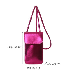 E74B Womens Crossbody Phone Bag Leather Phone Shoulder Bags for Women, Crossbody Phone Purses Wallets Mini Coin Phone Wallet