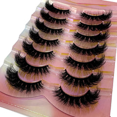 New Handmade 3D Mink Eyelashes Curled Winged Natural Realistic Messy End Eye Elongated Thick False Eyelashes Soft Fake Eyelashes