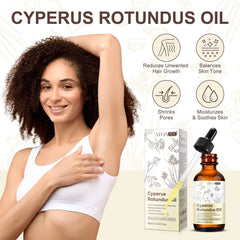 Cyperus Rotundus Oil for Hair Removal, 100% Pure & Natural, Balances Skin Tone, Suitable for All Skin Types, 2.02 Fl.Oz (2Pack)
