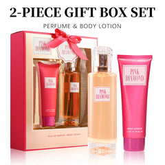 Eau de Parfum Spray and Body Lotion Gift Set Women's Fragrance Sets 3.4fl.oz EDP Spray and  2.8fl.oz Body Lotion PINK DIAMOND 2