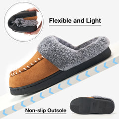 Slippers for Women Fuzzy Slippers Memory Foam Anti-Slip House Shoes