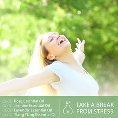 Rose Essential Oils 100% Pure Natural Perfect for Aromatherapy Diffusers, Humidifiers, Skin Care, Relaxation, Great for DIY Candle and Soap Making - 100Ml/3.38 Fl.Oz