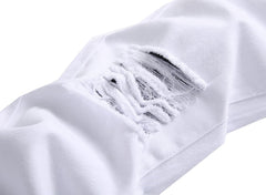 Men'S Skinny Ripped Jeans Slim Fit Distressed Stretch Denim Pants