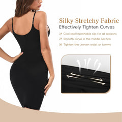 Women'S Full Slip for under Dresses Skirt Camisole Dress Slip Shapewear Deep V Slip Body Shaper