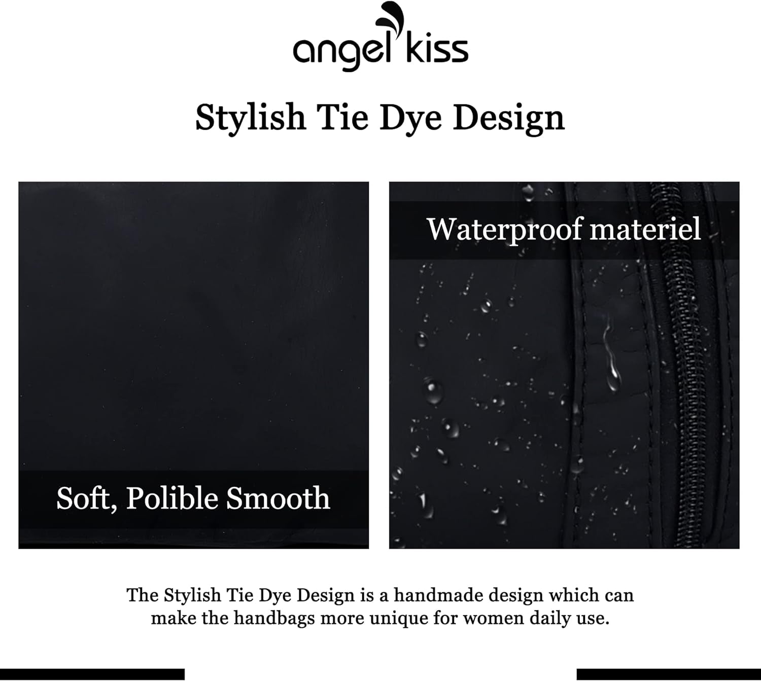 Angelkiss Large Purses and Handbags for Women Washed Faux Leather Crossbody Hobo Satchel Shoulder Handbag Tote Purse