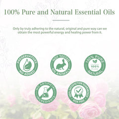 Rose Essential Oils 100% Pure Natural Perfect for Aromatherapy Diffusers, Humidifiers, Skin Care, Relaxation, Great for DIY Candle and Soap Making - 100Ml/3.38 Fl.Oz