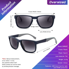 Unisex Polarized Sunglasses Stylish Sun Glasses with Spring Hinges for Men & Women