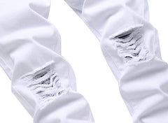 Men'S Skinny Ripped Jeans Slim Fit Distressed Stretch Denim Pants