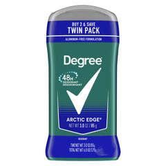 Long Lasting Men'S Deodorant Stick Twin Pack, Arctic Edge, 3 Oz