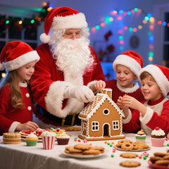 Christmas Santa Claus Costume with Beards Santa Suit Adult Men Deluxe 9PCS Complete Deluxe Santa Outfit Set Burgundy