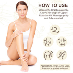 Cyperus Rotundus Oil for Hair Removal, 100% Pure & Natural, Balances Skin Tone, Suitable for All Skin Types, 2.02 Fl.Oz (2Pack)