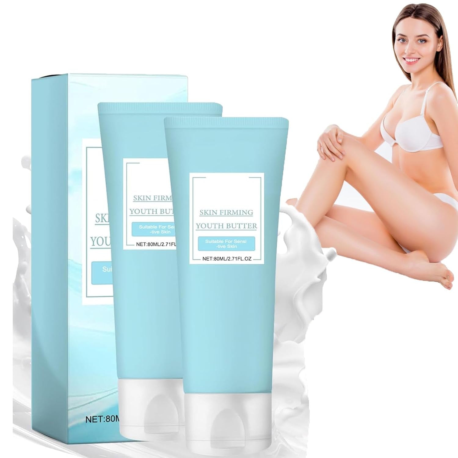 2PCS Skin Firming Youth Butter, Skin Firming Body Butter,Butter anti Aging Moisturizer,Skin Firming Butter,Skin Firming Butter,Skin Firming Cream