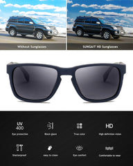 Unisex Polarized Sunglasses Stylish Sun Glasses with Spring Hinges for Men & Women