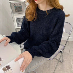 Soft Loose Knitted Cashmere Sweaters For Women